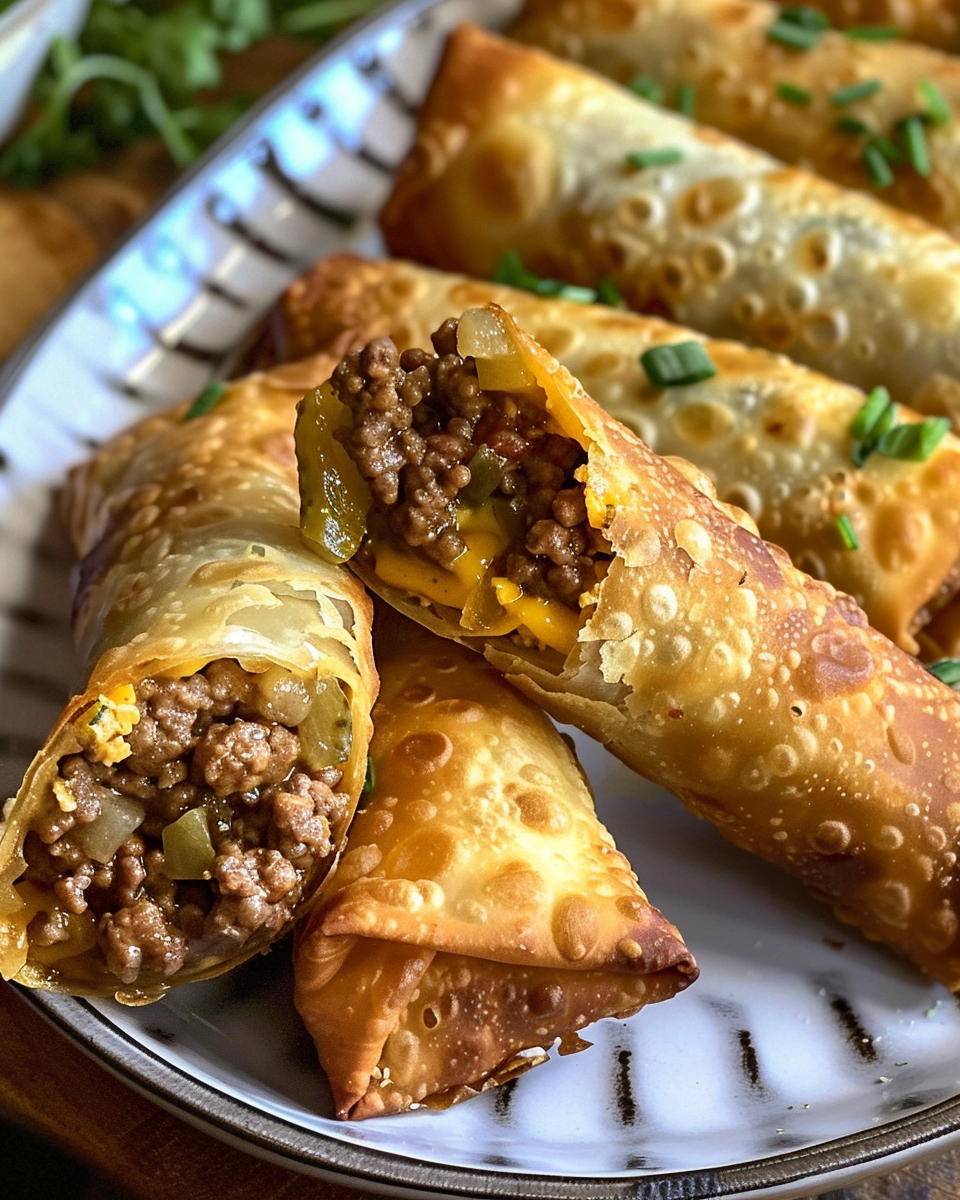 The Ultimate Cheeseburger Egg Rolls Recipe You’ll Crave Again and Again