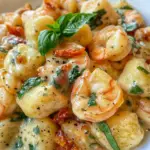 Creamy Gnocchi with Shrimp and Sun-Dried Tomatoes: The 30-Minute Comfort Dish You’ll Keep Coming Back To