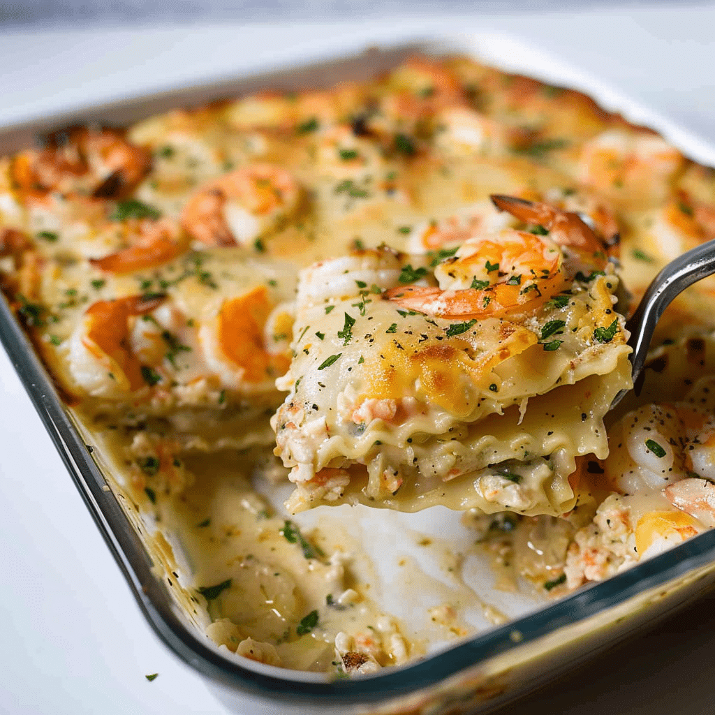 Elegant Seafood Symphony in Lasagna Layers: A Luxurious Twist on a Classic Dish