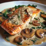 Pan-Seared Salmon Florentine – A Creamy, Comforting Seafood Classic