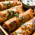 Crispy Buffalo Chicken Egg Rolls with Cilantro Ranch: The Ultimate Flavor-Packed Appetizer