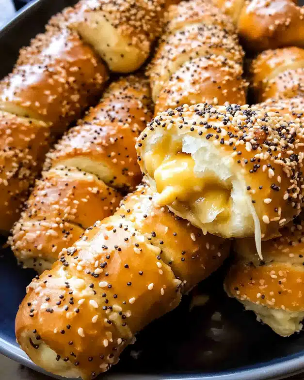 Buffalo Cheese-Stuffed Pretzels with Everything Bagel Seasoning: Your Ultimate Flavor Explosion