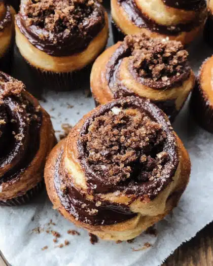 Chocolate Babka Muffins with Espresso Crumble – A Decadent Homemade Treat
