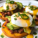 Grilled Butternut Squash with Chorizo, Poached Eggs, and Chipotle Hollandaise: A Flavor-Packed Breakfast You’ll Love