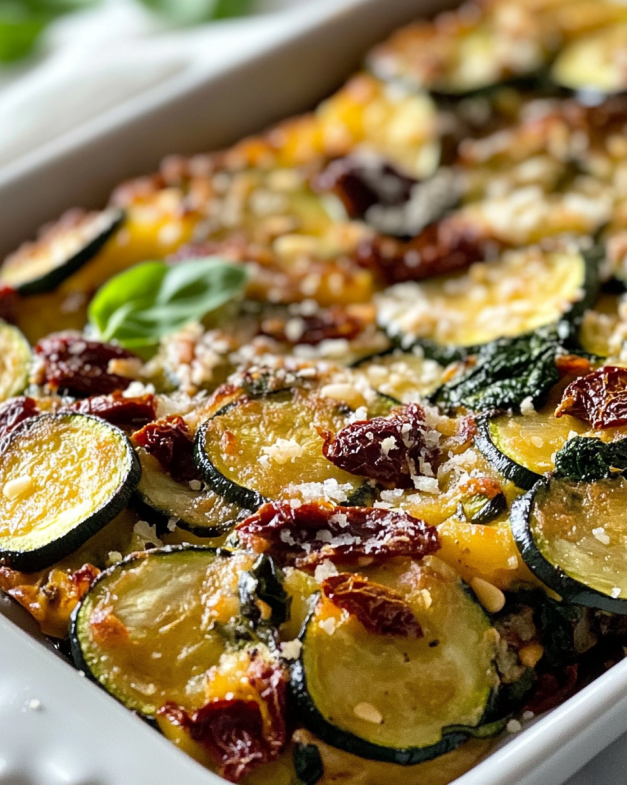 Savory Zucchini and Sun-Dried Tomato Bake – Healthy Garden Fresh Casserole