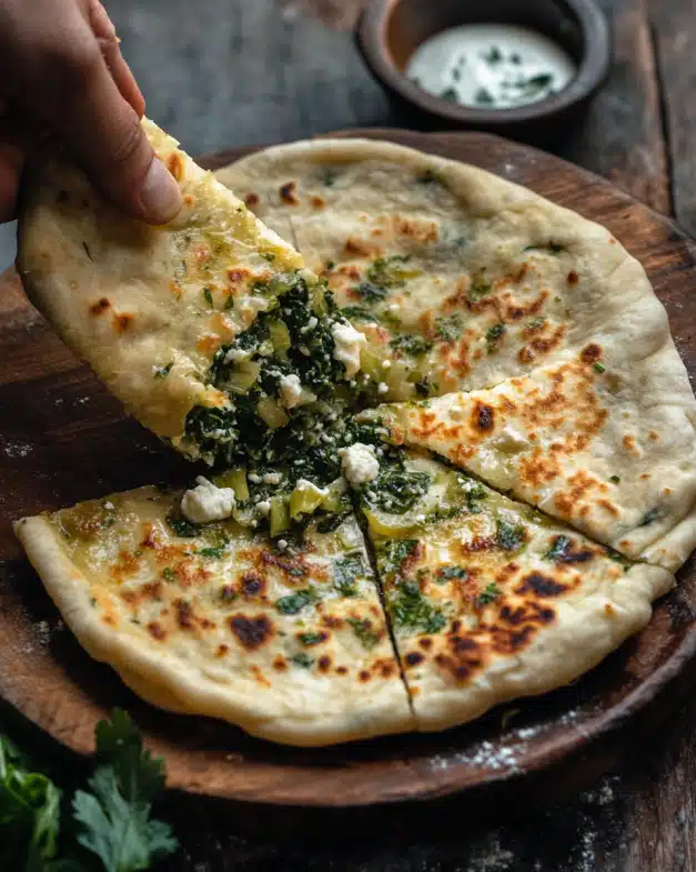 Savory Spinach, Leek, and Feta Gözleme: A Crispy Mediterranean Delight You Can Master at Home
