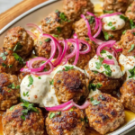 Easy Baked Meatballs with Yogurt Sauce and Spicy Olive Oil: Your Next Go-To Comfort Meal