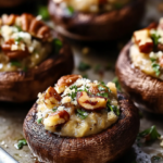 Easy Stuffed Mushrooms with Cream Cheese and Pecans — A Delicious Appetizer Anyone Can Master