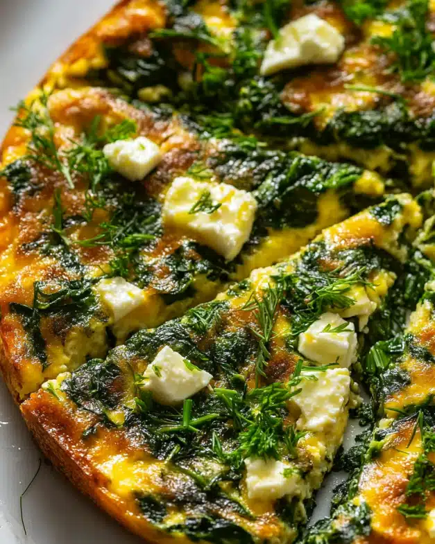 Herb and Spinach Frittata with Feta Cheese: A Wholesome Start to Your Day