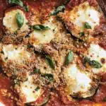 Baked Eggplant Parmesan with Fresh Mozzarella and Herb Topping: A Comforting Classic Made Better