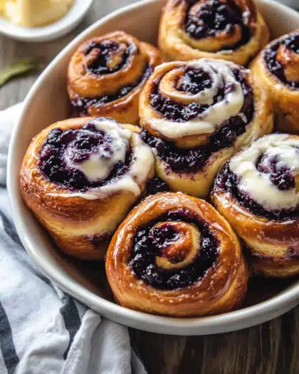 Lemon Blueberry Sweet Rolls with Ricotta Icing: A Perfectly Sweet and Tangy Treat You Can Make at Home