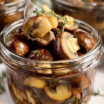 Homemade Pickled Mushrooms with Garlic and Thyme: Your Tangy DIY Delight