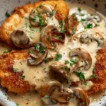 Golden Crispy Chicken with Parmesan Mushroom Sauce: Your New Favorite Comfort Meal