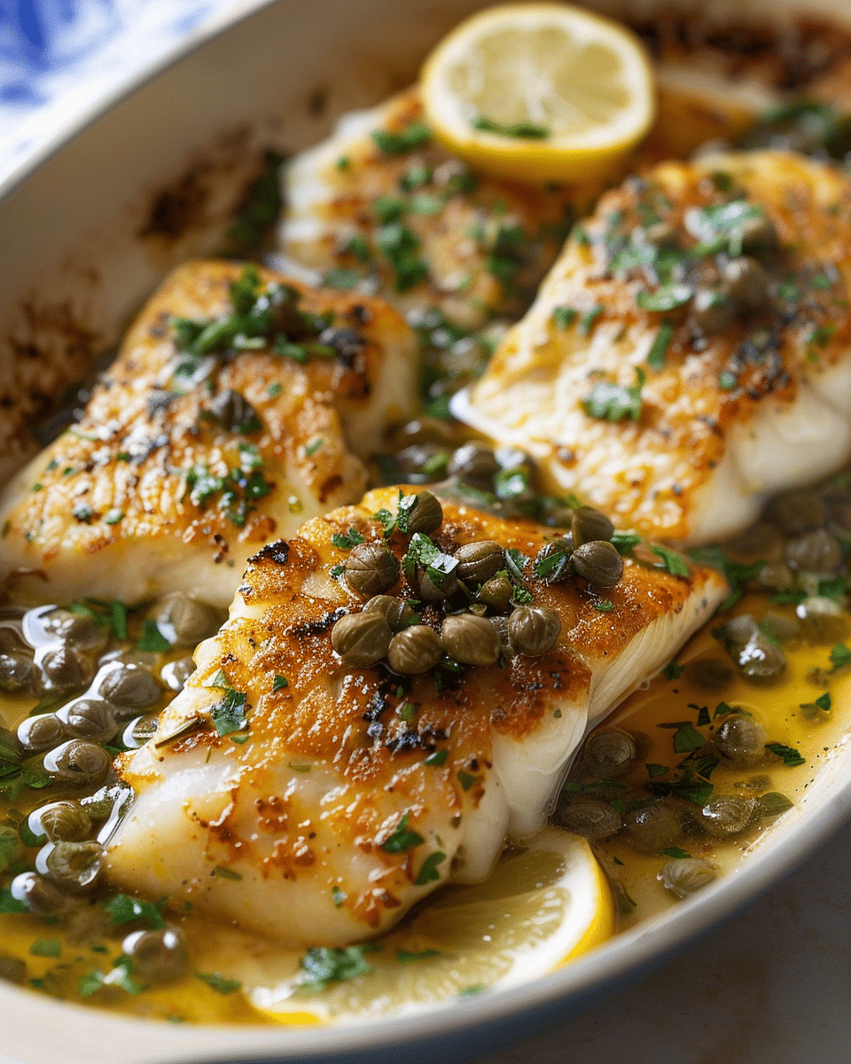 Golden Lemon-Caper Cod: A Deliciously Tangy Seafood Delight You’ll Love to Make