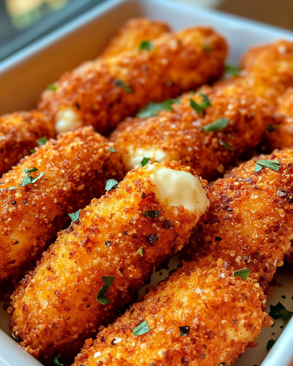 Spicy Mozzarella Sticks in the Air Fryer: A Crispy, Gooey Snack Made Easy