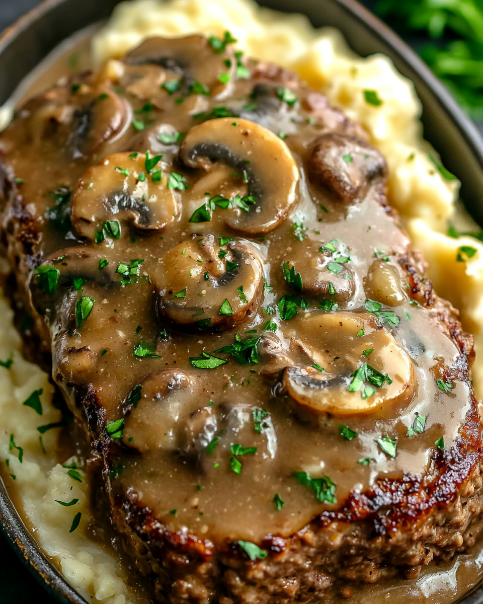 Salisbury Steak Meatloaf with Mushroom Gravy: The Ultimate Comfort Food Recipe