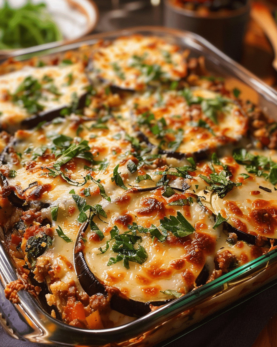 Low-Carb Eggplant Lasagna with Spinach and Ground Beef: A Comfort Food Classic Reimagined