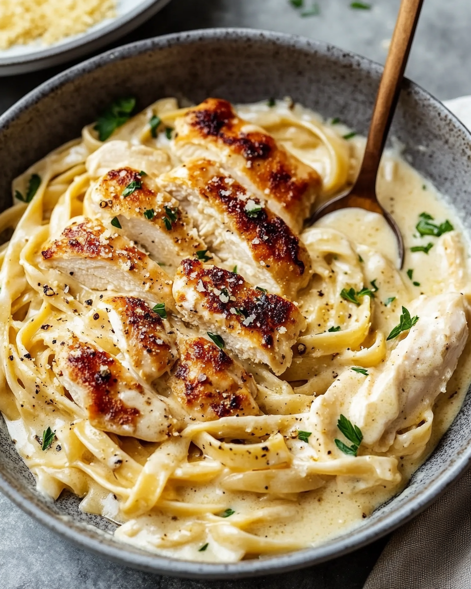 Creamy Chicken Fettuccine Alfredo Recipe – A Deliciously Easy Comfort Meal
