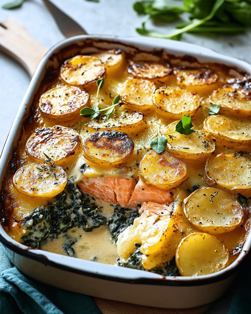 Creamy Salmon and Potato Bake Recipe – A Delicious Comfort Food Classic