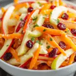 Crunchy Apple and Carrot Salad with Creamy Citrus Dressing