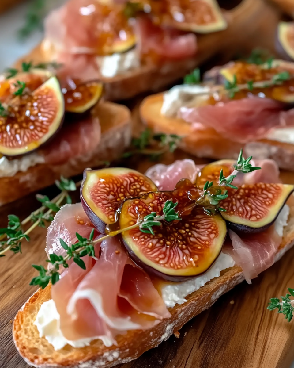 Fig and Prosciutto Crostini with Hot Honey — Your New Favorite Sweet and Savory Appetizer