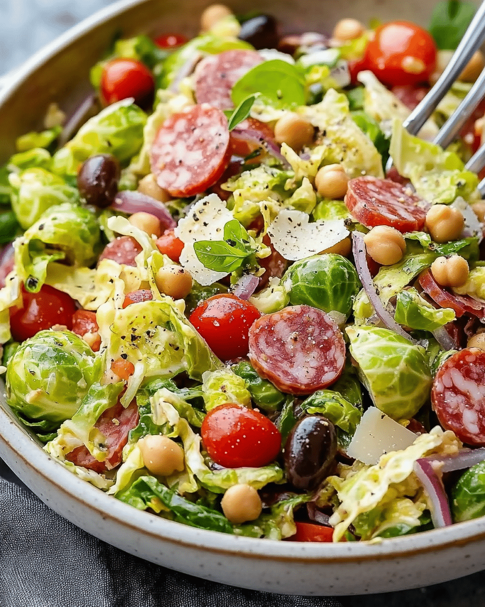 Italian-Style Brussels Sprout Salad: A Fresh Twist on a Classic Favorite