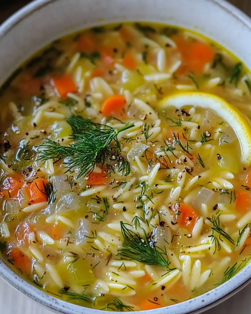 Orzo and Vegetable Soup with Lemon and Dill: Your Ultimate Comfort Food Recipe
