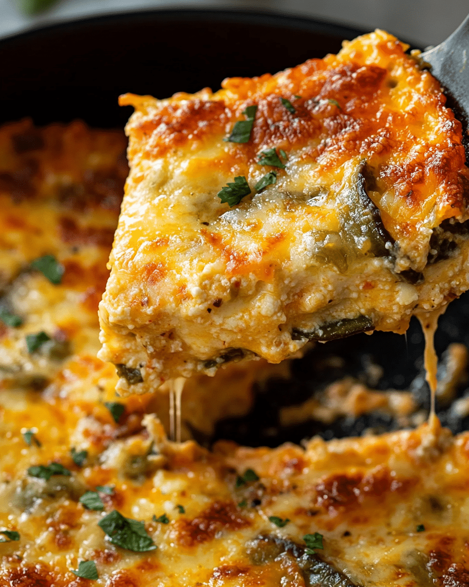 Poblano Pepper and Cheese Casserole — A Flavorful, Comforting Mexican-Inspired Dish