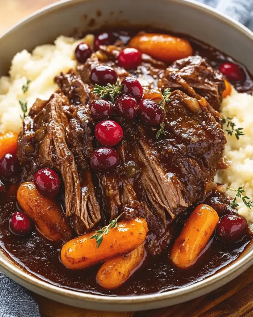Low-Braised Balsamic Cranberry Beef: Your New Go-To Comfort Meal