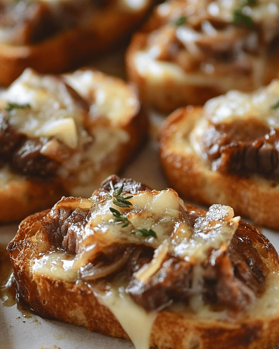 Steak and French Onion Bruschetta Magic