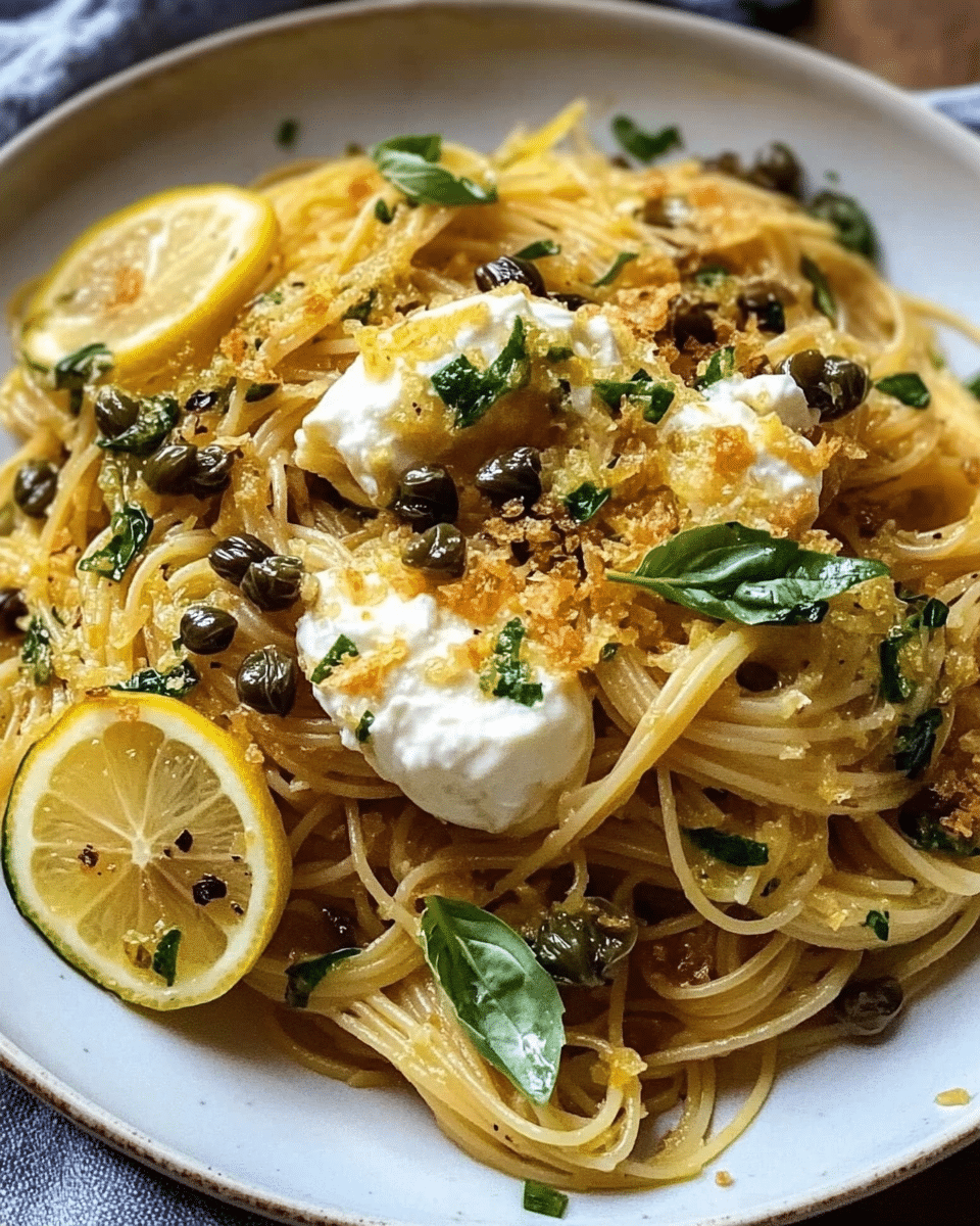 Lemon Basil Angel Hair Pasta with Crispy Capers and Zucchini — A Fresh, Flavor-Packed Spring Pasta Recipe
