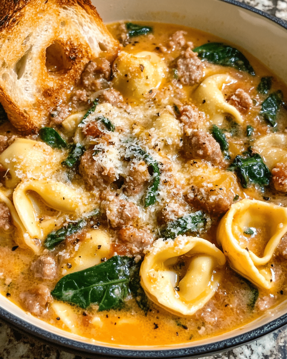 Creamy Sausage Tortellini Soup with Spinach and Fennel: A Hearty, Flavor-Packed Comfort Food
