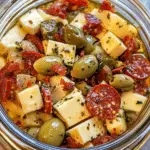Easy Marinated Cheese Appetizer with Pepperoni & Pickles: Your Ultimate Crowd-Pleasing Snack