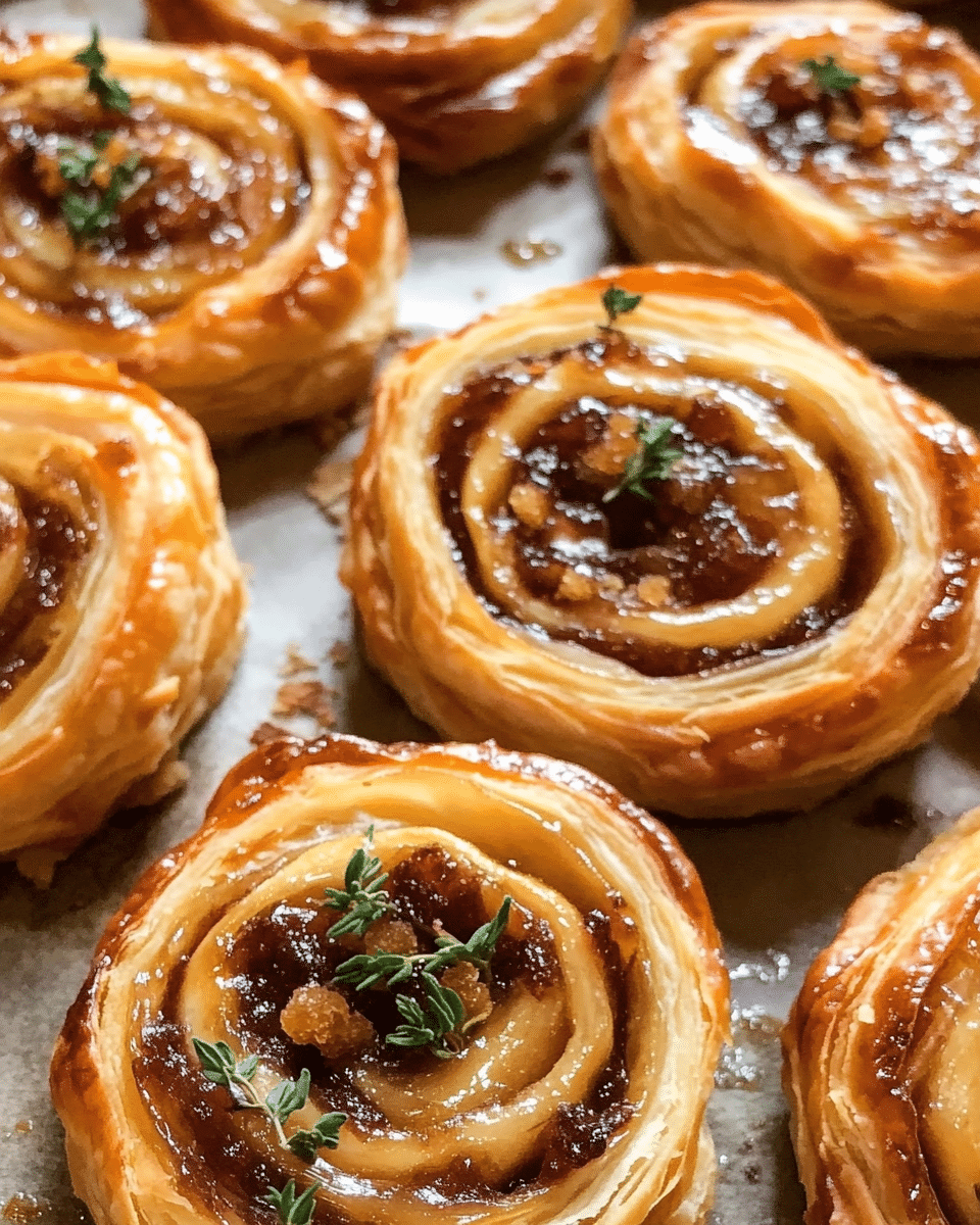 Fig and Goat Cheese Puff Pastry Pinwheels with Thyme: A Sweet & Savory Delight