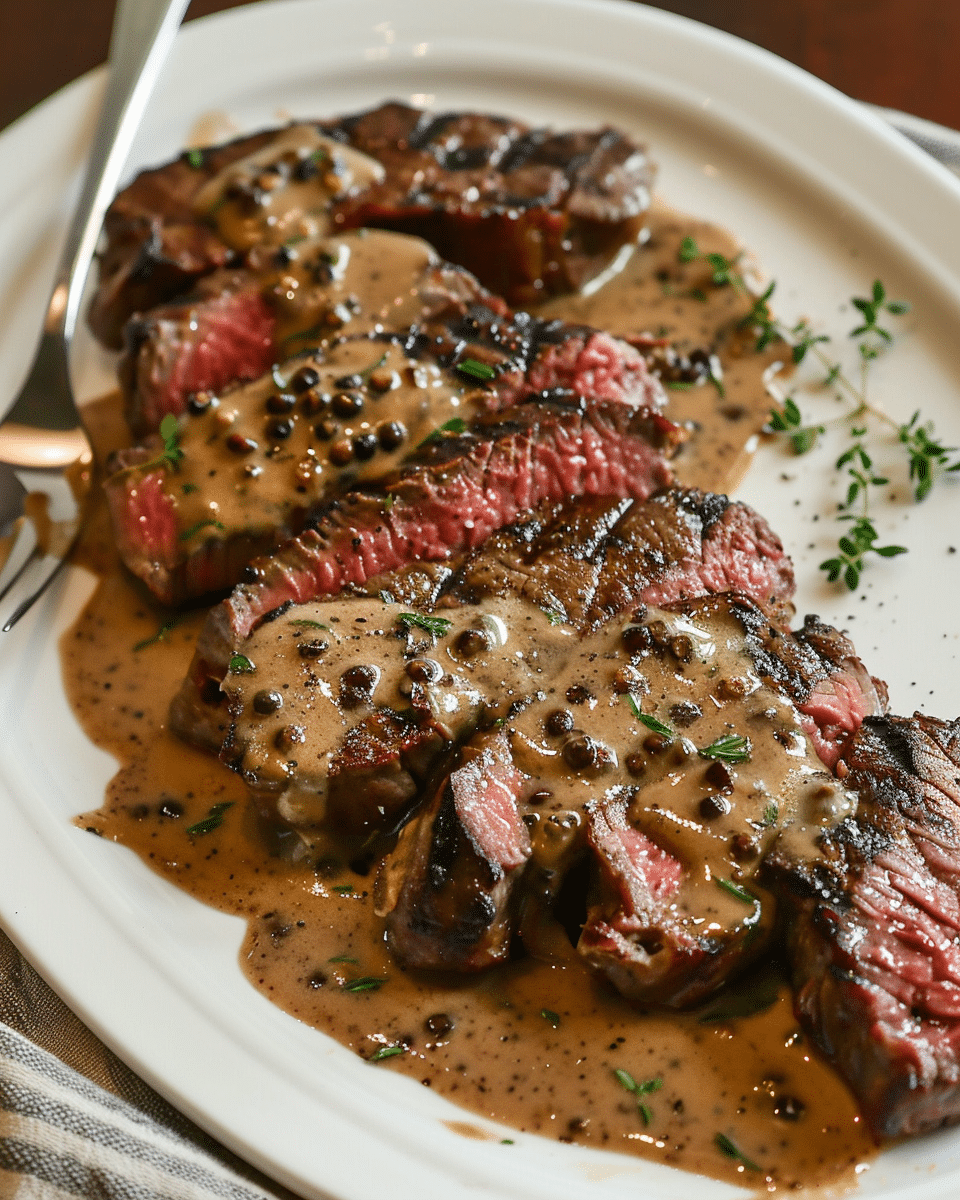 Classic Steak Au Poivre with Creamy Cognac Sauce: Master This Timeless French Steak Recipe at Home