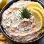 Creamy Smoked Salmon Dip with Fresh Dill and Lemon