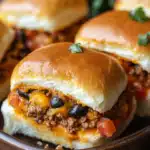Cheesy Taco Sliders with Ground Beef – Easy Party Snack Recipe