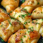 Air Fryer Cheesy Garlic Crescent Rolls — Quick, Crispy & Irresistibly Cheesy Snack