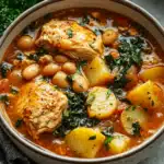 Hearty Chicken Kale Soup with Potatoes and Cannellini Beans
