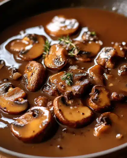 Savory Garlic Mushroom Gravy Recipe — A Rich and Flavorful Sauce to Elevate Every Meal