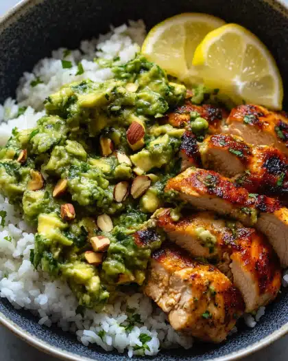 Zesty Chipotle Chicken with Creamy Avocado Pistachio Sauce Recipe — A Flavor Explosion You’ll Love