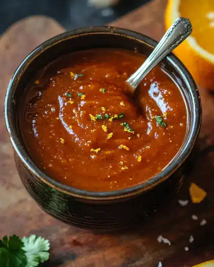 Bold and Tangy Homemade BBQ Sauce with Citrus Kick