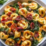 Fresh Tortellini Pasta Salad with Sun-Dried Tomatoes and Kale