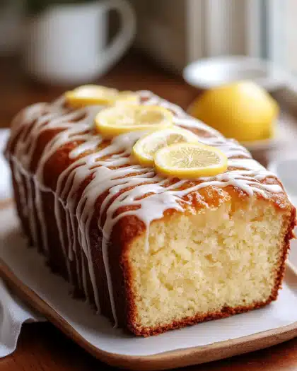 Moist Lemon Yogurt Loaf Cake with Zesty Glaze: A Bright, Tangy Treat You’ll Crave