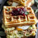 Savory Parmesan Mashed Potato Waffle Sandwiches: A Delicious Twist on Holiday Leftovers