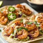 Shrimp Tacos with Creamy Cilantro Lime Sauce — Your New Go-To Flavorful Dinner