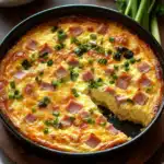 Savory Ham and Cheese Quiche with Creamy Egg Custard