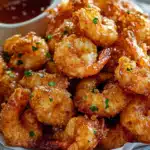 Crispy Buttermilk Fried Shrimp with Sweet Heat Honey Drizzle