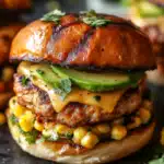 Smoky Chipotle Chicken Burgers with Grilled Corn and Avocado: Bold Flavors for Your Next BBQ