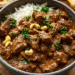 Creamy Lamb Korma with Cashew Puree and Aromatic Spices: A Soul-Warming Indian Delight